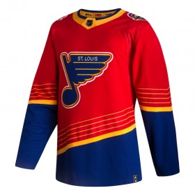 St. Louis Blues Blank 2020-21 Reverse Retro Authentic Shirt - Mannen